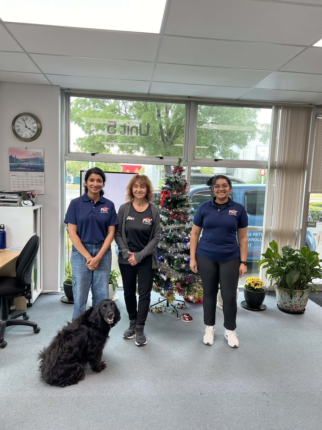 Christmas celebration photos -Jenny, Manju and Aditi